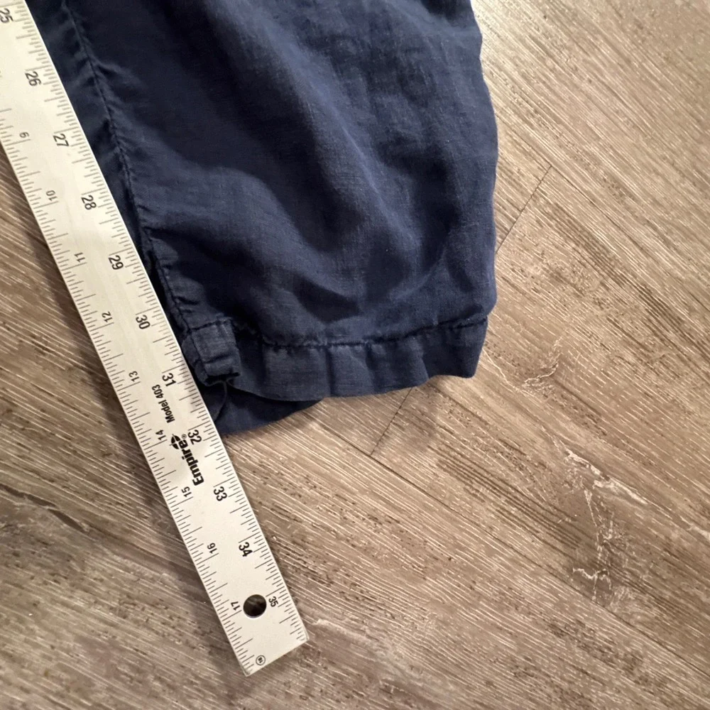 Kiwi Pants Mens XXL Blue 100% Linen Summer Beach Resort Saint Tropez 36x32